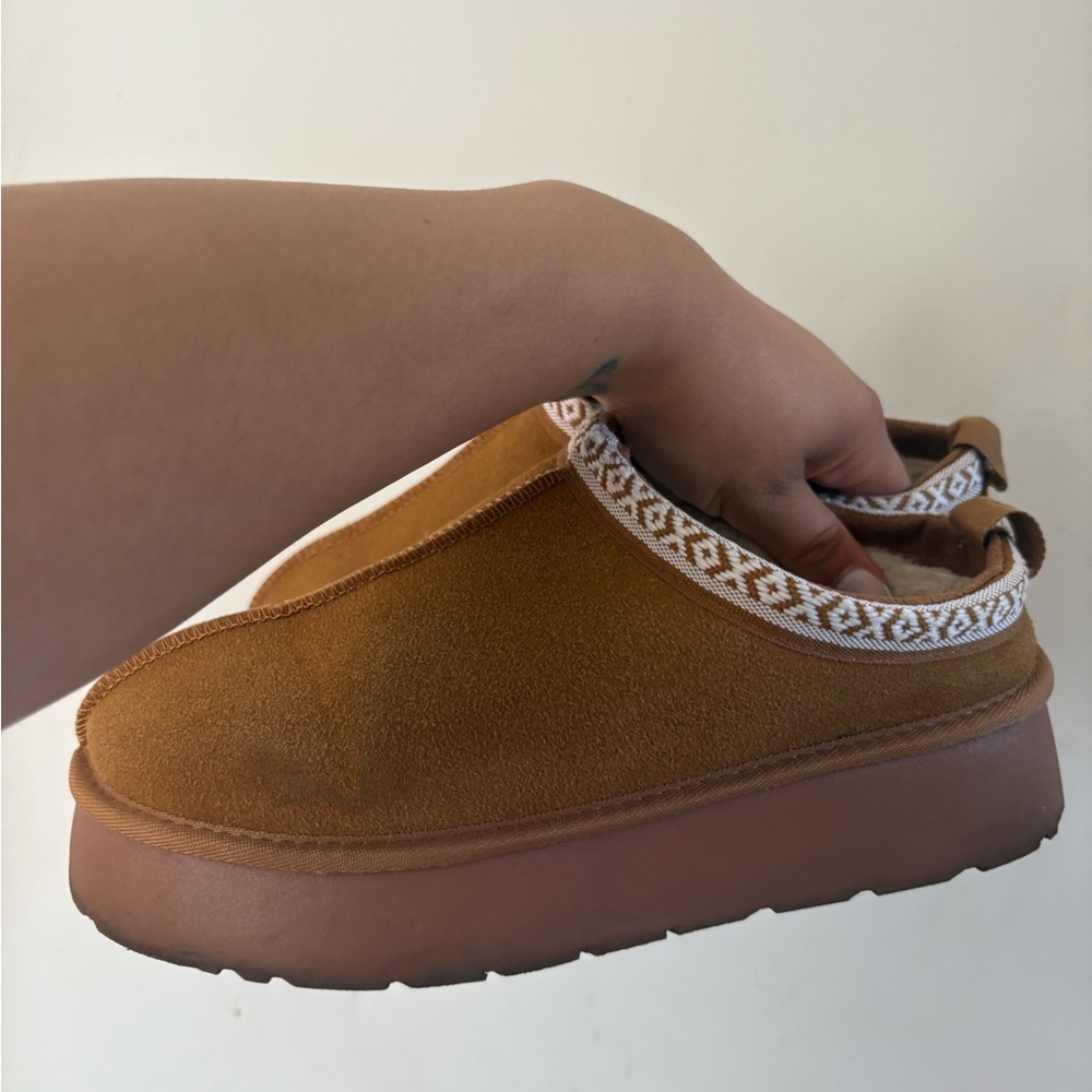 Cozy Tan Slip-On Women's Shoes